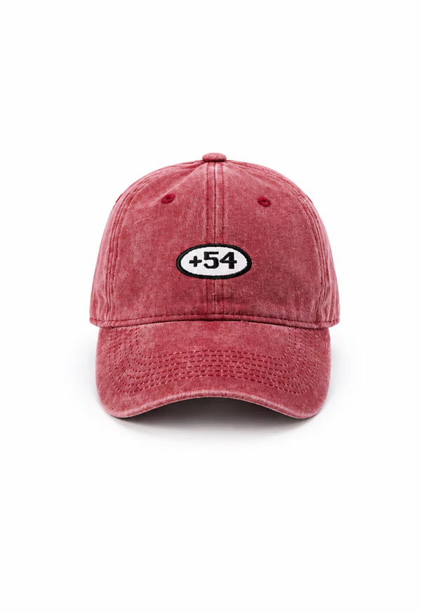 Gorra +54 bordo