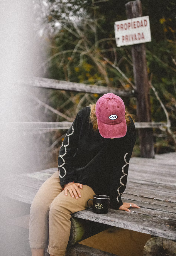 Gorra +54 bordo