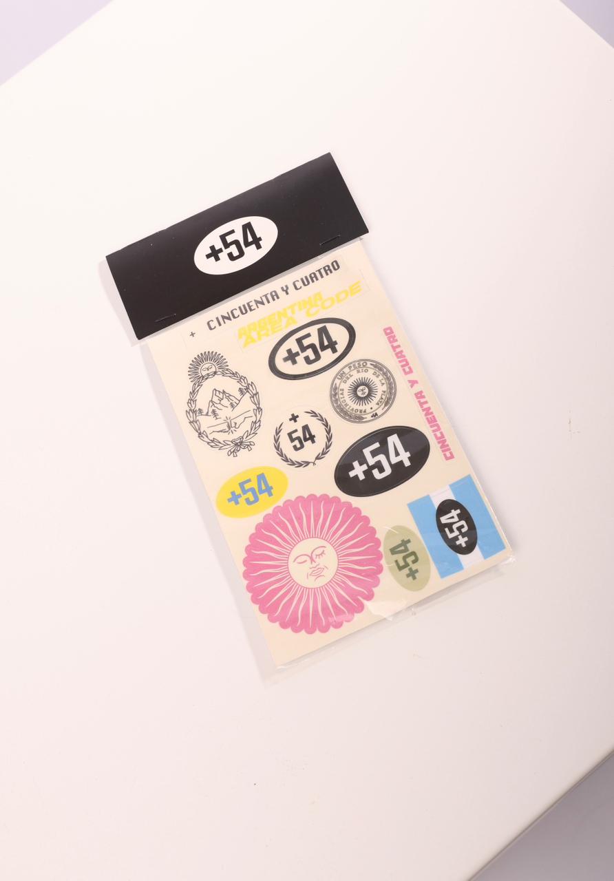 Plancha stickers +54