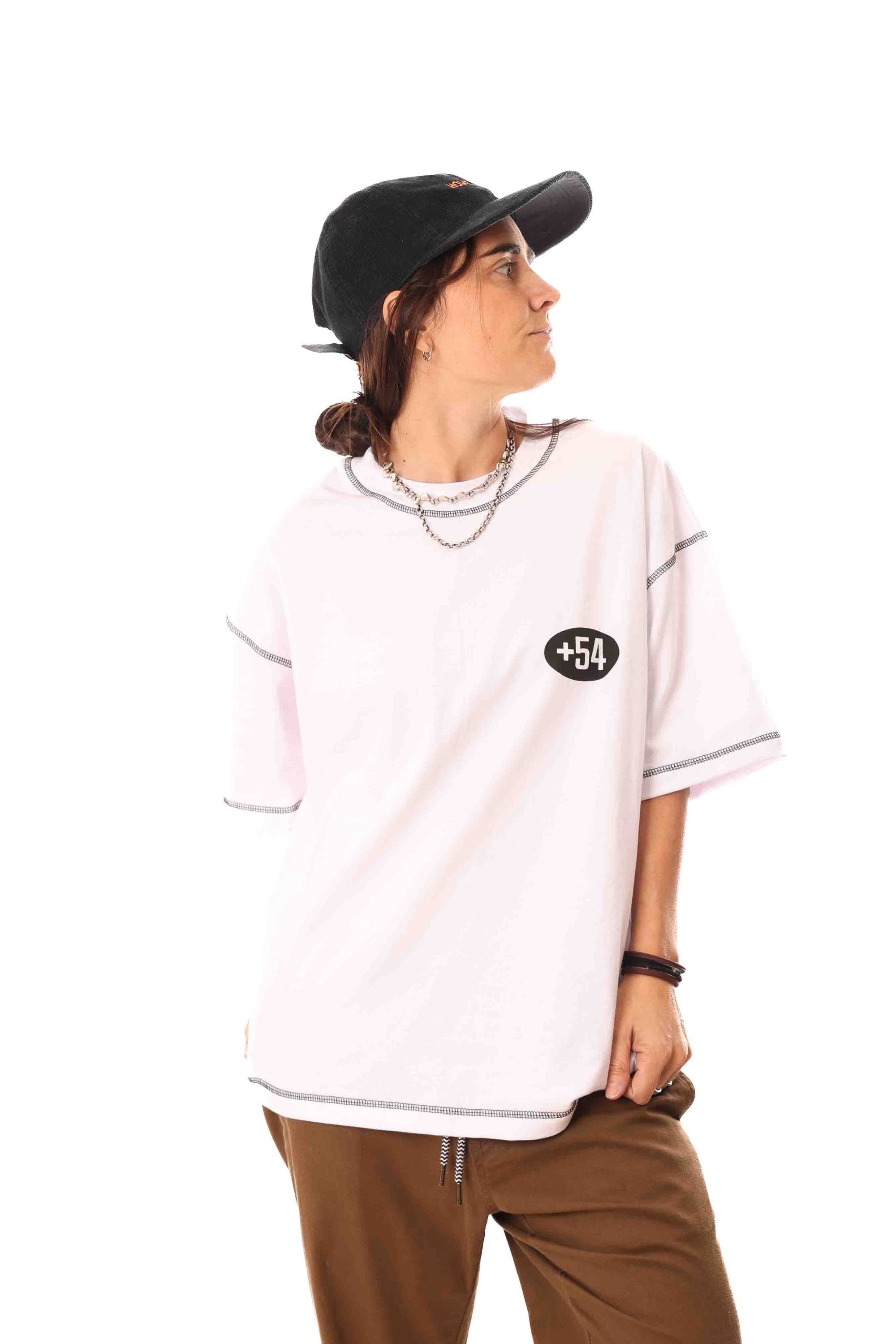 Remera +54 Blanca