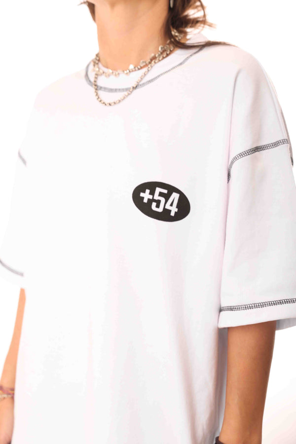 Remera +54 Blanca