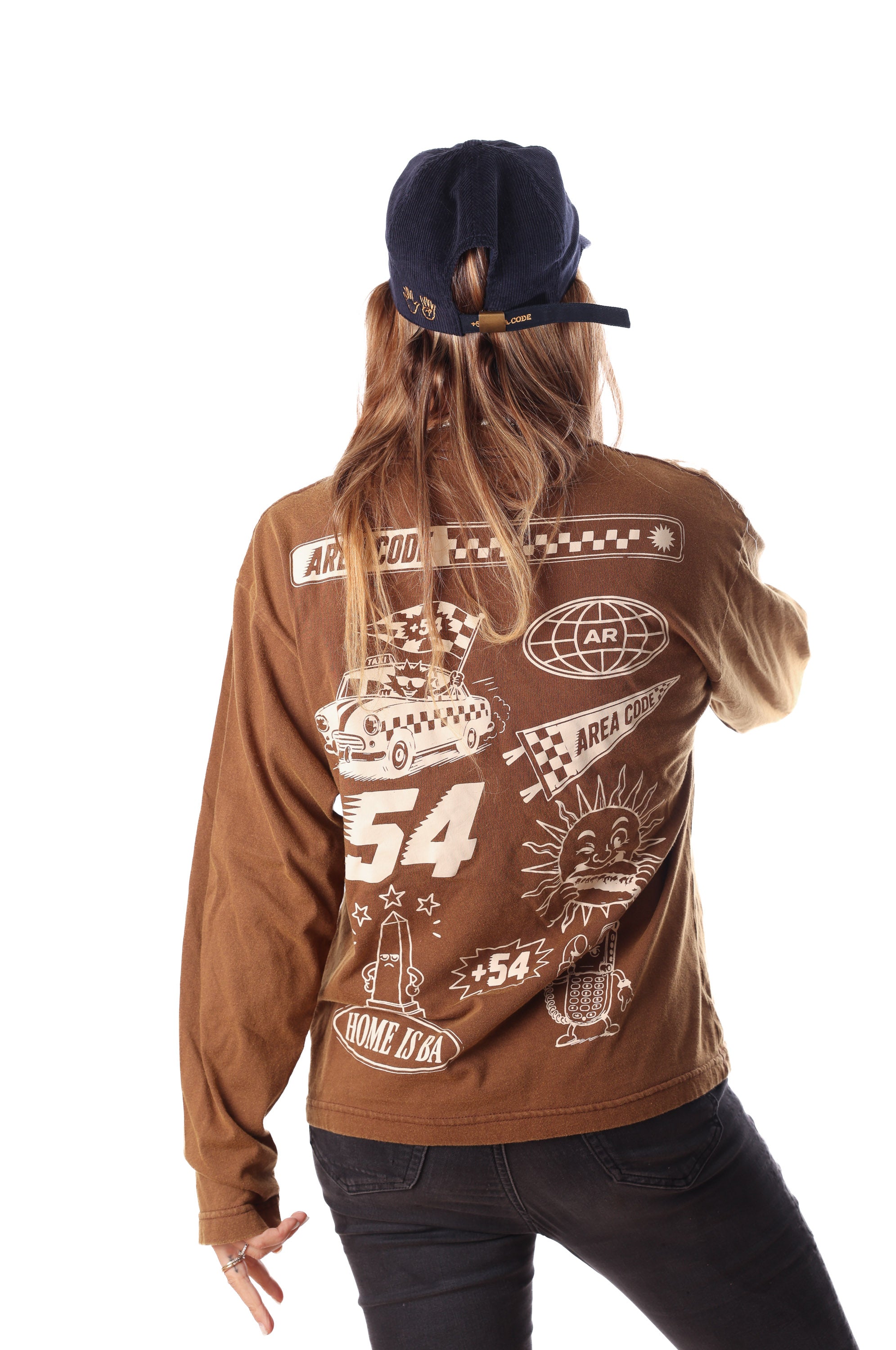 Remera Acid Stickers Marron